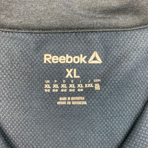 Reebok Crossfit Shirt Mens XL Extra Large Charcoal 1/4 Zip Pullover Activewear - Picture 5 of 10